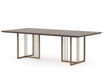 PORTO - Rectangular walnut dining table by Stylish Club - view 2